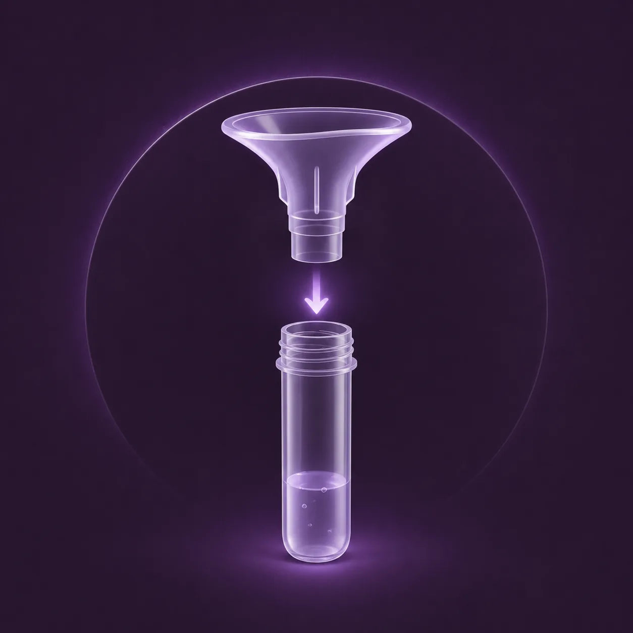 Attach the funnel